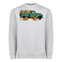 Heather Grey pumpkin farm truck no background Heavyweight Sweatshirt - Jasminsmagicworld