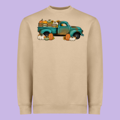Pumpkin Farm Truck No Background Heavyweight Sweatshirt Designed By Jasminsmagicworld