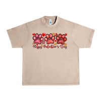 French Oak happy valentines day paws Urban Heavy Tee - NancyCooperArtShop