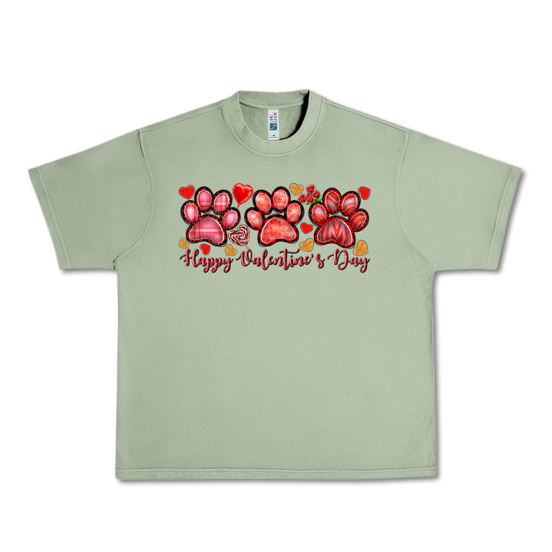 Happy Valentines Day Paws Urban Heavy Tee by NancyCooperArtShop | Teevron