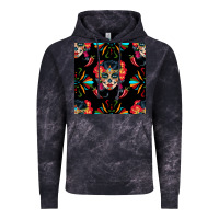Cloud Black sugar skull seamless pattern Vintage Hoodie - BundleAndBundleShop