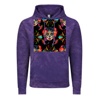 Cloud Purple sugar skull seamless pattern Vintage Hoodie - BundleAndBundleShop