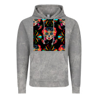 Cloud Rock sugar skull seamless pattern Vintage Hoodie - BundleAndBundleShop