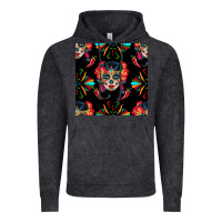Vintage Black sugar skull seamless pattern Vintage Hoodie - BundleAndBundleShop