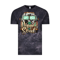 Cloud Black hippie soul caravan Vintage Tee - BarkalooDesign