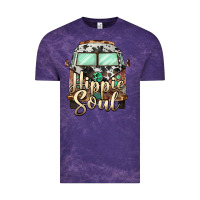 Cloud Purple hippie soul caravan Vintage Tee - BarkalooDesign