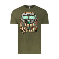 Vintage Olive hippie soul caravan Vintage Tee - BarkalooDesign
