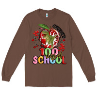Chestnut crushed 100 days of school Long Sleeve Tee - MaliasSmallBusiness