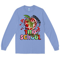 Colony Blue crushed 100 days of school Long Sleeve Tee - MaliasSmallBusiness