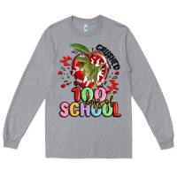 Heather Grey crushed 100 days of school Long Sleeve Tee - MaliasSmallBusiness