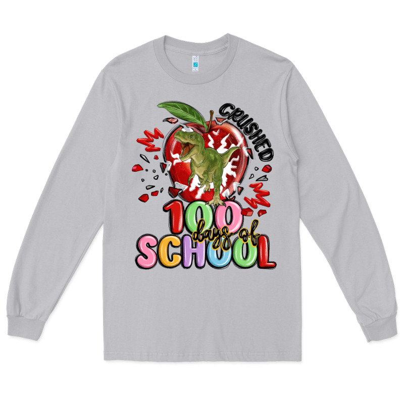 Crushed 100 Days Of School Long Sleeve Tee by MaliasSmallBusiness | Teevron