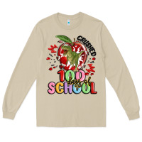 Mushroom crushed 100 days of school Long Sleeve Tee - MaliasSmallBusiness