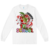 White crushed 100 days of school Long Sleeve Tee - MaliasSmallBusiness