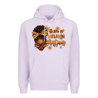 Lilac Have a melanin Christmas afro woman Premium Hoodie - texasbilliewilder