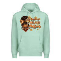 Seafoam Have a melanin Christmas afro woman Premium Hoodie - texasbilliewilder