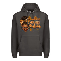 Smoke Have a melanin Christmas afro woman Premium Hoodie - texasbilliewilder