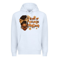 White Have a melanin Christmas afro woman Premium Hoodie - texasbilliewilder