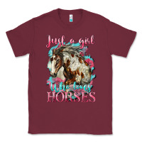 Just A Girl Who Loves Horses Mustang Classic Tee | Teevron