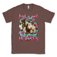 Chestnut just a girl who loves horses mustang Classic Tee - LillyAllenDesigns