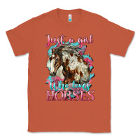 Copper just a girl who loves horses mustang Classic Tee - LillyAllenDesigns