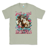 Matcha just a girl who loves horses mustang Classic Tee - LillyAllenDesigns
