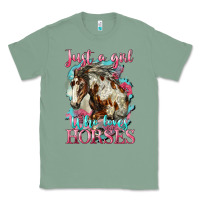 Sage just a girl who loves horses mustang Classic Tee - LillyAllenDesigns