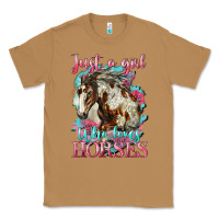 Toasted Coconut just a girl who loves horses mustang Classic Tee - LillyAllenDesigns