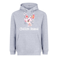 Heather Grey Chicken Mama Heavyweight Hoodie - Bettercallsaul