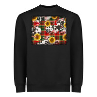 Black cowhide sunflowers candy canes Heavyweight Sweatshirt - Jasminsmagicworld