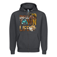 Smoke Small Town Life Zipper Hoodie - BundleAndBundleShop