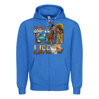 True Royal Small Town Life Zipper Hoodie - BundleAndBundleShop