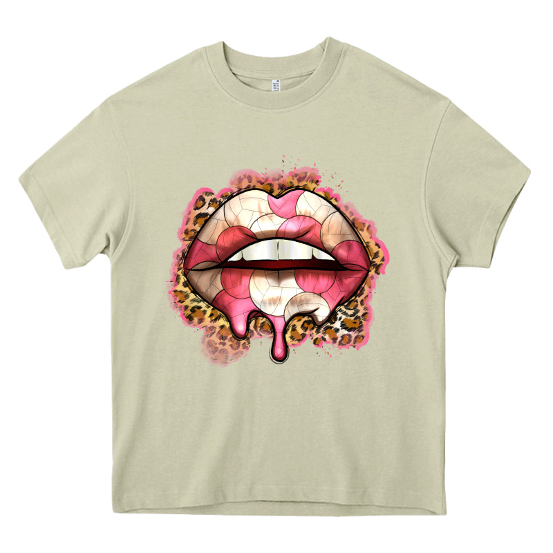 Volleyball Lips Heavy Core Tee by Zillion Design Studio | Teevron