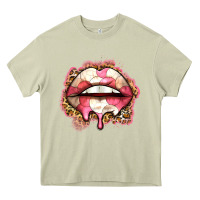 Mossy volleyball lips Heavy Core Tee - Zillion Design Studio
