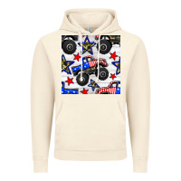 Vintage Artic usa monster truck seamless pattern Vintage Hoodie - BundleAndBundleShop
