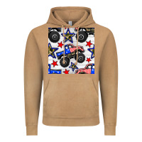 Vintage Camel usa monster truck seamless pattern Vintage Hoodie - BundleAndBundleShop