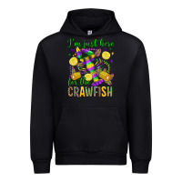 Black ı'm just here for the crawfish olivia Urban Hoodie - OliviaCreatesArt