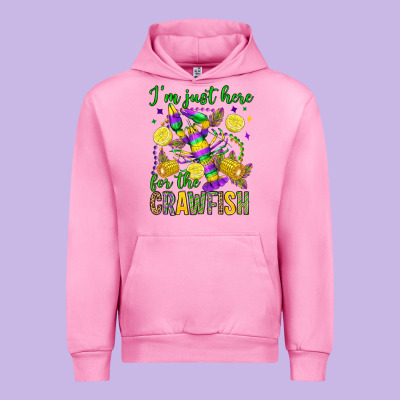 ı'm Just Here For The Crawfish Olivia Urban Hoodie Designed By Oliviacreatesart