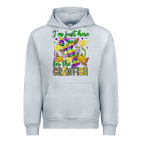 Heather Grey ı'm just here for the crawfish olivia Urban Hoodie - OliviaCreatesArt