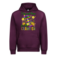 Mauve Wine ı'm just here for the crawfish olivia Urban Hoodie - OliviaCreatesArt