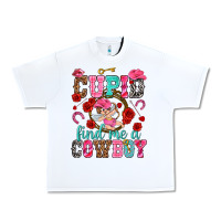 White cupid find me a cowboy Urban Heavy Tee - NancyCooperArtShop