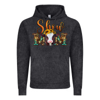Vintage Black show mom baby cow Vintage Hoodie - Jasminsmagicworld