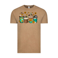 Vintage Coffee sloth coffee cups Vintage Tee - Jasminsmagicworld