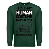 Sports Green This Is My Human Costume Im Really A Brachiosaurus Premium Sweatshirt - Bettercallsaul