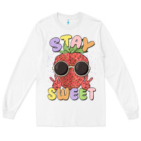 White stay sweet Long Sleeve Tee - MaliasSmallBusiness