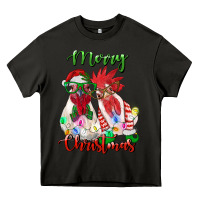 Asphalt christmas roosters Heavy Core Tee - RanaPortraitStore