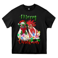 Black christmas roosters Heavy Core Tee - RanaPortraitStore