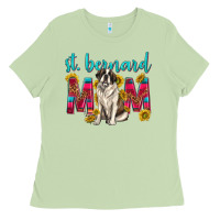 Matcha western st bernard mom Ladies Tee - texasbilliewilder