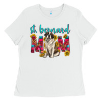 Western St Bernard Mom Ladies Tee | Teevron