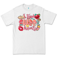 White i teach sweet hearts valentine's day teacher Premium Tee - FaDigitalArtStudio