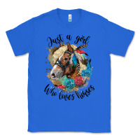 True Royal just a girl who loves horses haflinger Classic Tee - LillyAllenDesigns